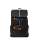 The Sick Backpack by SourStrips is a cool black bag featuring brown leather accents and a flap closure secured by a buckle. It includes a front zipper pocket, top handle, and showcases a sleek, minimalist design with the brand’s label on the front pocket. Please note that no returns are allowed if defective; refunds will be processed.